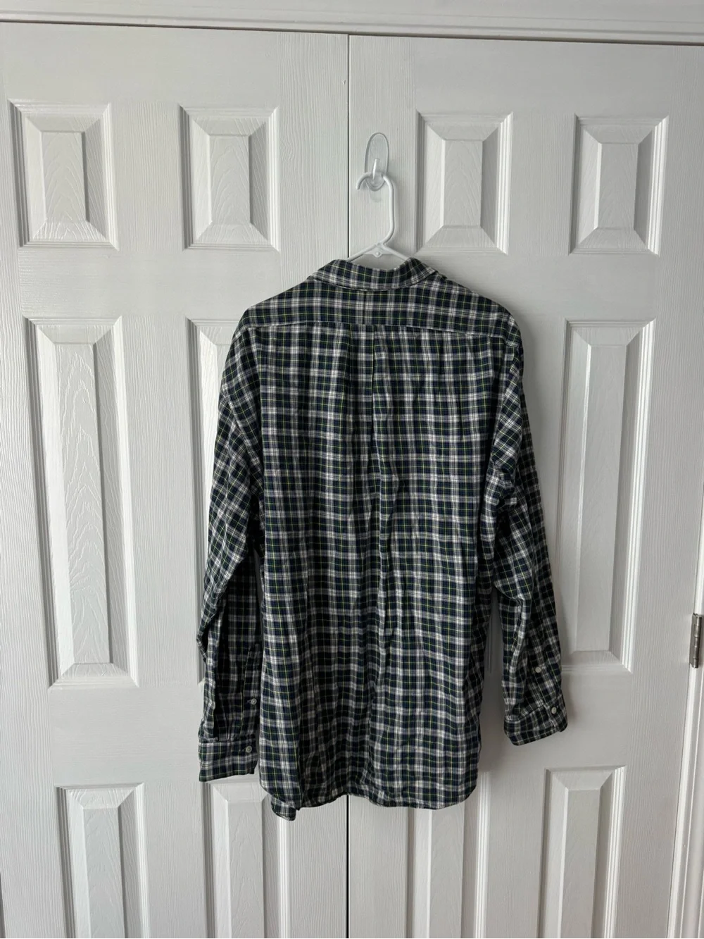 Polo Ralph Lauren Vintage Plaid Flannel Button Down XXL 90s Dress Shirt Luxury